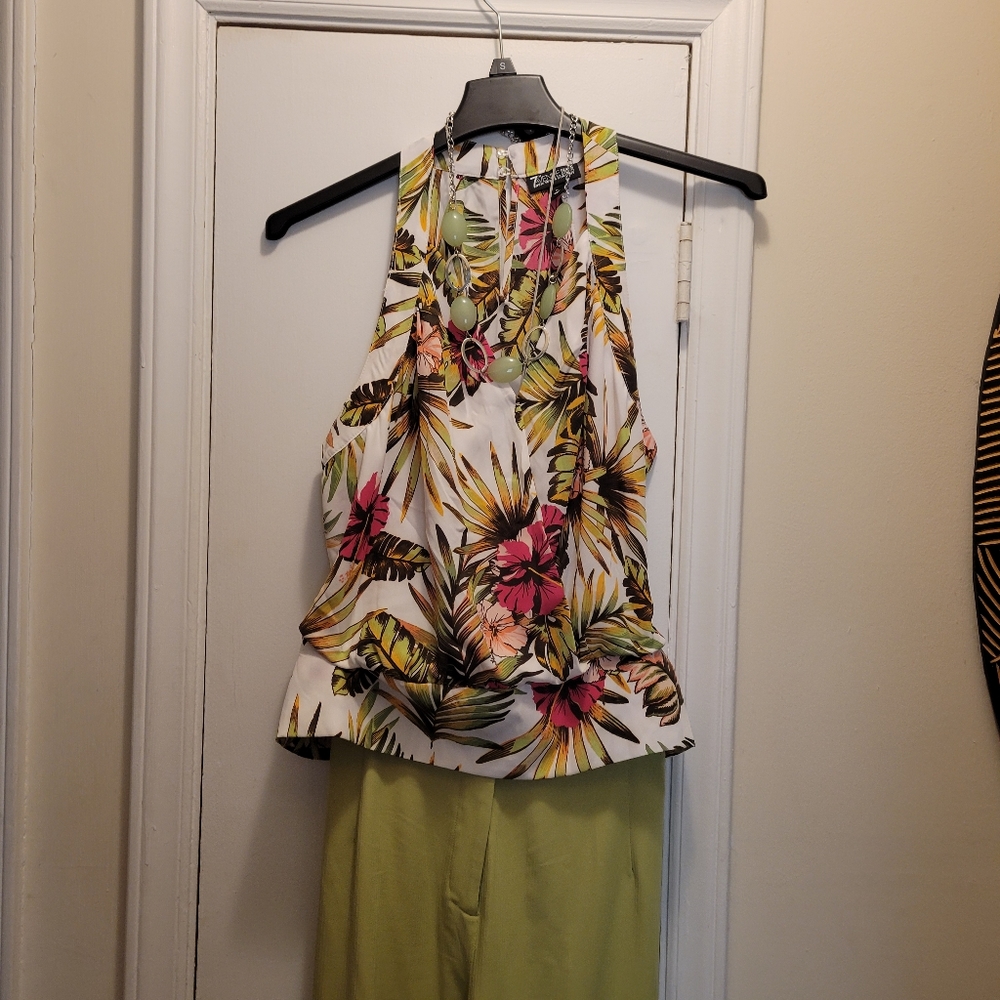 7th Avenue New York & Co.Tropical Print Top